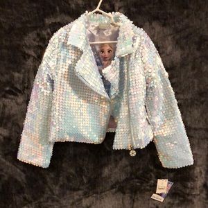 Girls Frozen 2 Sequin Jacket